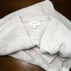 Haven Well Within Talbots Cashmere Puff Sleeve Open Front Cardigan Cozy Soft Med